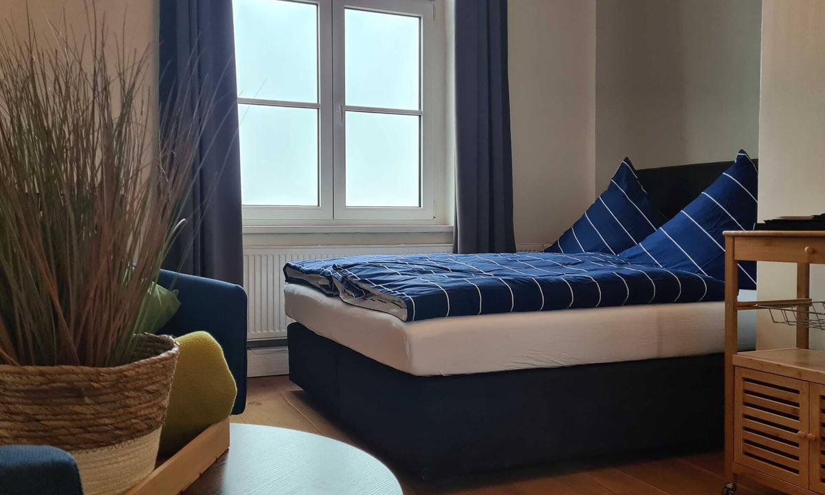 Anklam Bed & Breakfast | Double room 3 (18-30m², 2pers.), fridge, Smart-TV - Altes Lazarett