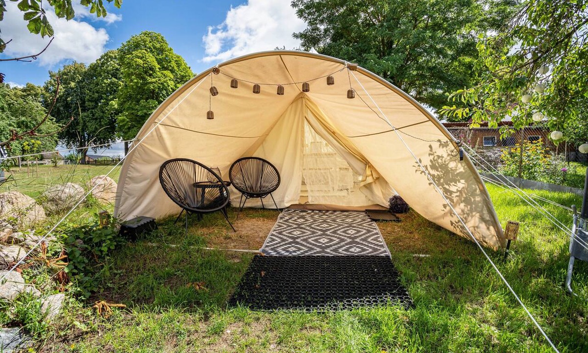 Carpin RV Rental | Glamping 'Tipi Yurt Tent in the Lake District' with Private Terrace, Garden, and Wi-Fi
