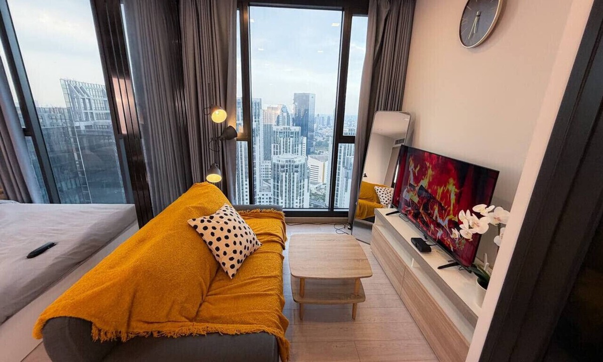 Rama 9 Apartment | High Floor w/Sofa-Bed, Pool & Gym, MRT 200m