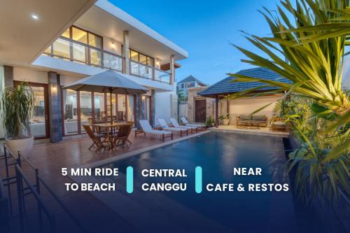 Berawa Villa | Modern 4BD Villa - Canggu Center - 2 MIN TO & FINNS BEACH CLUB