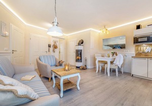 5-Star Luxury Apartment by the Sea with a Fireplace, Spa Area, and Sauna