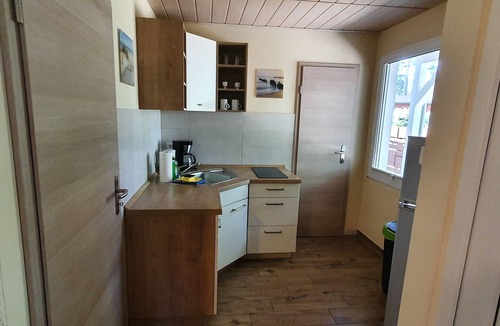 Muritz House | Bungalow "Müritzblau", 250 m to the Müritz & jetty, alternative form of payment possible