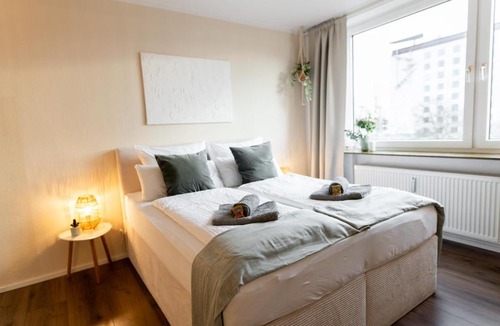 Stadtmitte Apartment | Business Studio Wolfsburg Fußgängerzone mit Parkplatz & Küche