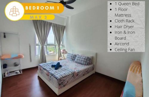 Shah Alam Apartment | #GA3, Beauty 2R2B Relaxing Skyline Views