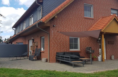 Westerhausen Apartment | Ground-floor vacation apartment with a unique view, pure relaxation in the Harz Mountains