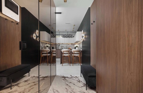 Katowice Apartment | Luxury Apartment with Air Conditioning | 25th Floor