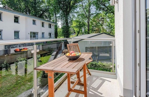 Heringsdorf House | Modern vacation apartment in Heringsdorf with balcony & garden view near the beach -