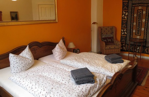 Lychen Apartment | Spacious apartment with lake view and lake access, own boat