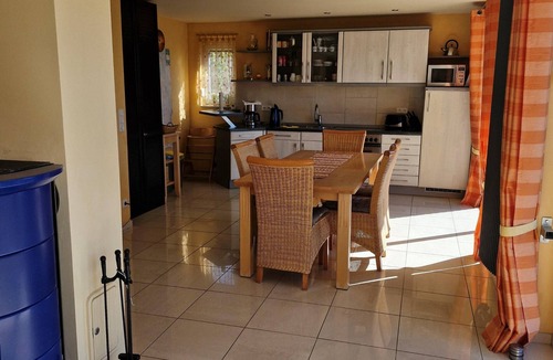 Blankensee House | Spacious vacation home right on the lake with terrace, fireplace and own rowing boat