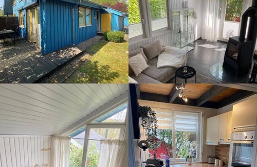 Rott House | Vacation home with barrel sauna, fireplace and massage chair.