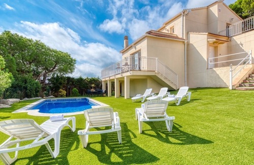 Lloret de Mar Villa | Villa 'Costacabana - La Luna' with Sea View, Private Pool and Wi-Fi