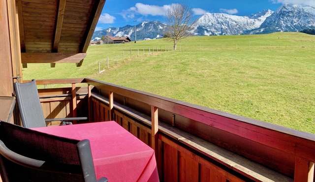2-room vacation apartment with mountain view in Obermaiselstein