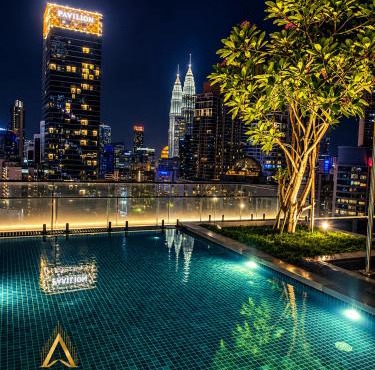 Axon top hotel by near pavilion