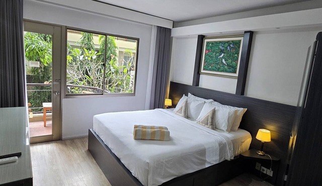 Beach Resort Apartment. 5-Min Walk to Legian Beach