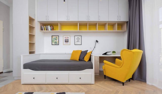 Cozy Studio with Balcony | 300 m to Metro Stadium