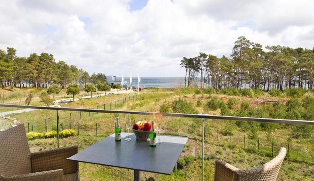 Dünenresidenz Prora - Appartement mit Meerblick, 2 Schlafzimmern und Balkon NP203