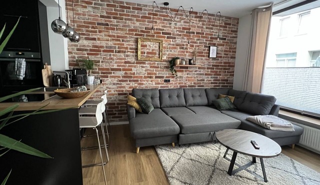 Design apartment store window very centrally located