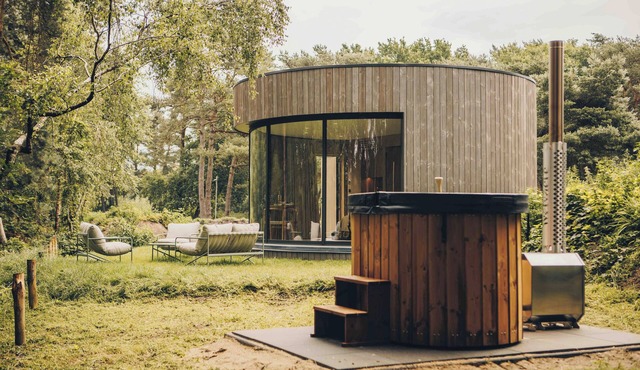 Luxury design pod where nature, serenity and comfort come together.