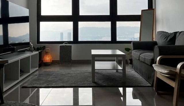Muji-style cozy master bedroom with morning sun