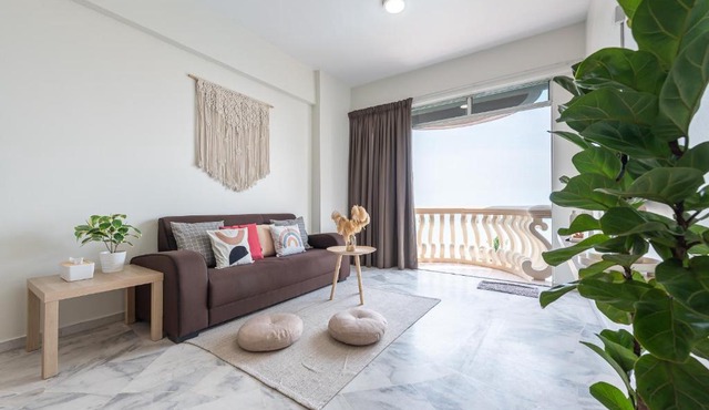 PortDickson Minimalist Seaview Home 10Pax3BR 1MinToBeach