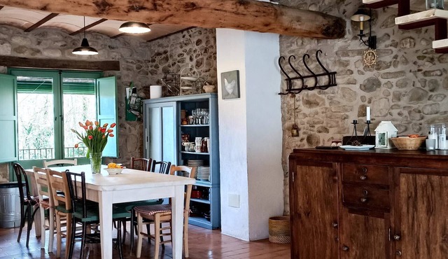 Rural house with barbecue in Mieres -Gerona for 9 people