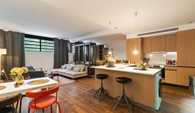 Sancho 1BR Apartment with AC in vibrant Barcelona
