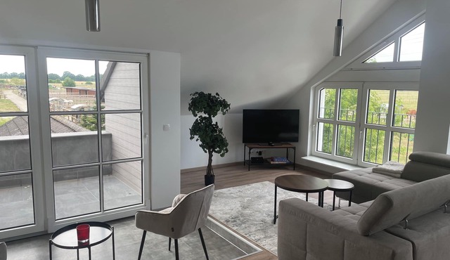 Tasteful apartment with loft character on the outskirts of Berlin