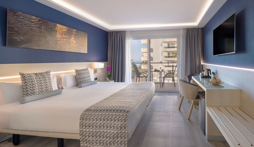 Standard Double or Twin Room, Terrace, Partial Sea View